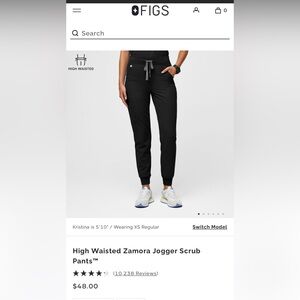 Figs High Waisted Zamora Jogger Scrub Pants